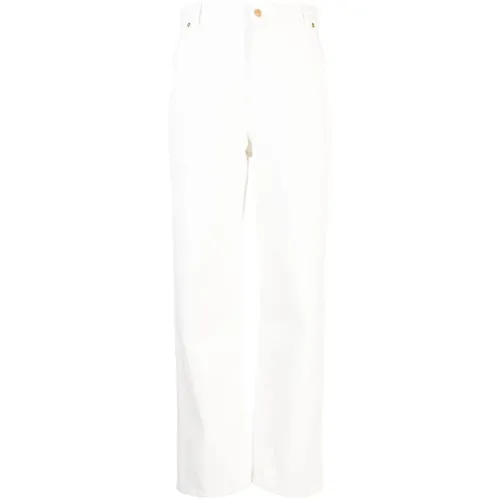 Bally , Bone White Straight Jeans for Women ,White female, Sizes: