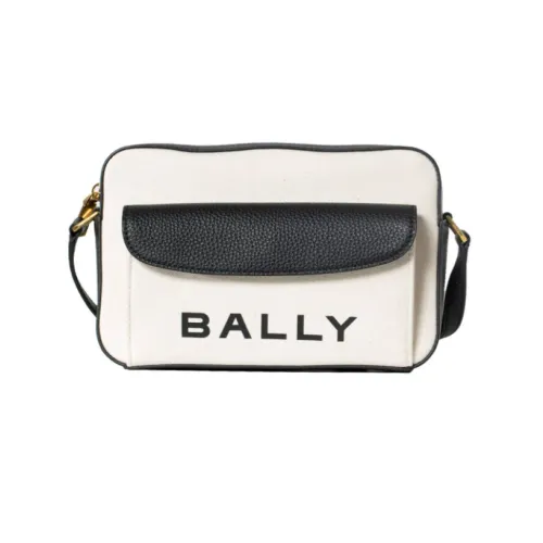 Bally , Canvas and Calfskin Crossbody Bag ,Multicolor female, Sizes: ONE SIZE