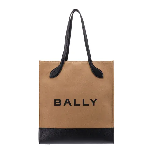 Bally , Canvas Logo Shoulder Bag ,Brown female, Sizes: ONE SIZE