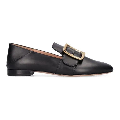 Bally , Elegant Leather Loafers ,Black female, Sizes: