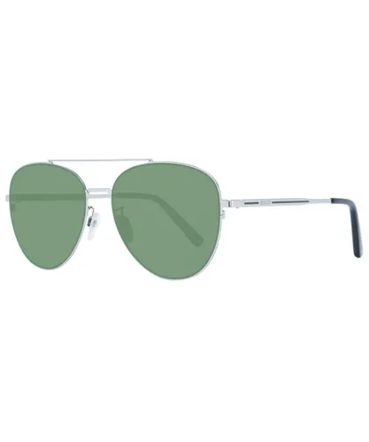 Bally Mens Classic Aviator Sunglasses - Silver - One