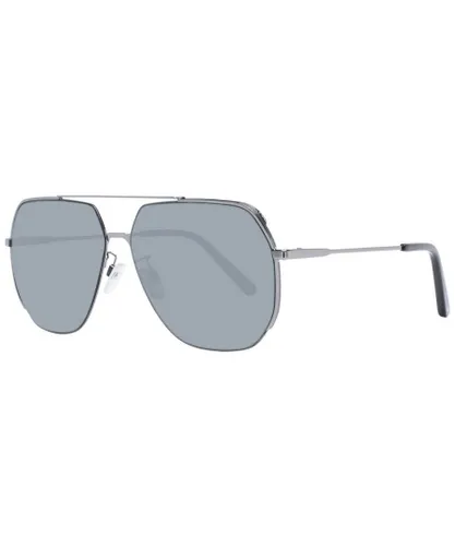 Bally Mens Gunmetal Aviator Sunglasses with Grey Lenses - One