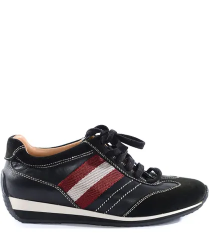Bally Mens Trainers in Black Leather