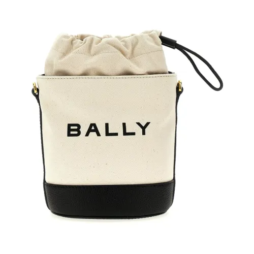 Bally , Natural Cotton Bucket Bag ,Beige female, Sizes: ONE SIZE