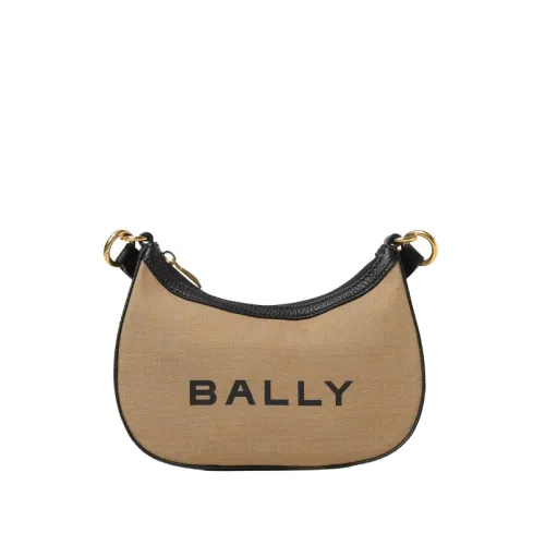 Bally , Natural Cotton Cross-Body Bag ,Beige female, Sizes: ONE SIZE