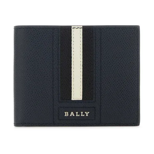 Bally , Navy blue leather wallet ,Blue male, Sizes: ONE SIZE