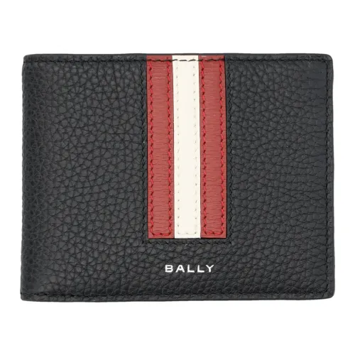Bally , RBN Bifold 6CC Wallet Black/Red ,Black male, Sizes: ONE SIZE