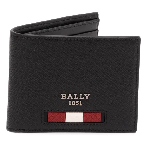 Bally , Slim Leather Wallets ,Black male, Sizes: ONE SIZE