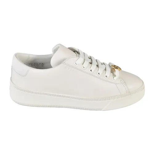 Bally , White Leather Lace-up Sneakers ,White female, Sizes:
