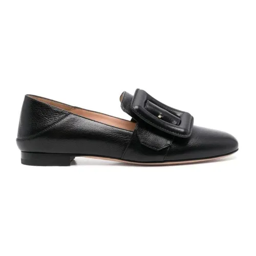 Bally , Women`s Leather Loafers ,Black female, Sizes: