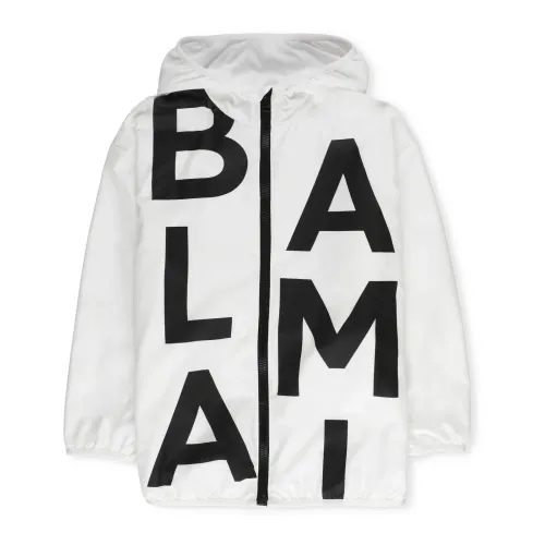 Balmain , Balmain Coats White ,White female, Sizes: