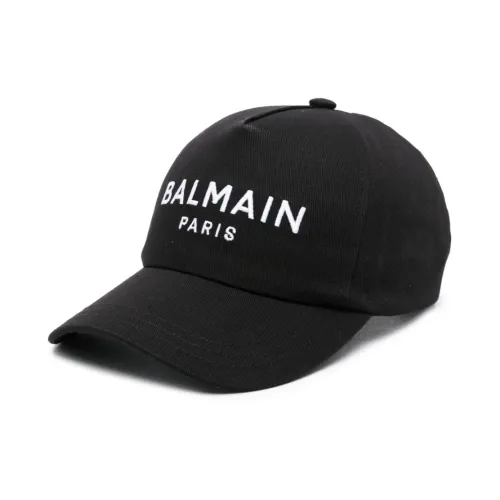 Balmain , Balmain Hats Black ,Black male, Sizes: ONE