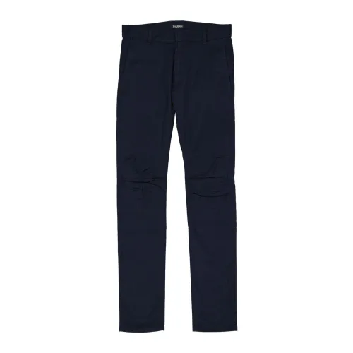 Balmain , Balmain Slim Cotton Pants ,Blue male, Sizes: