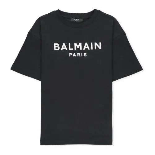 Balmain , Balmain T-shirts and Polos Black ,Black male, Sizes: