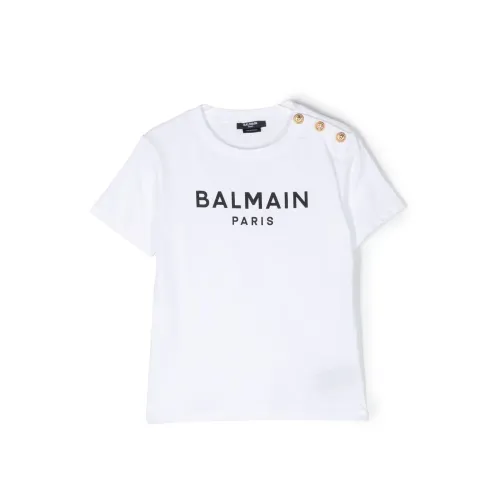 Balmain , Balmain T-shirts and Polos White ,White female, Sizes: