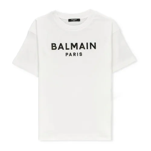Balmain , Balmain T-shirts and Polos White ,White male, Sizes: