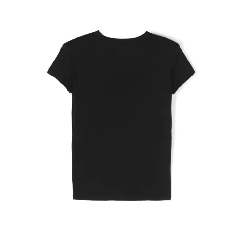 Balmain , Black T-shirts and Polos ,Black female, Sizes: