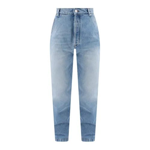 Balmain , Blue Slim-Fit Cotton Jeans Ss23 ,Blue male, Sizes: