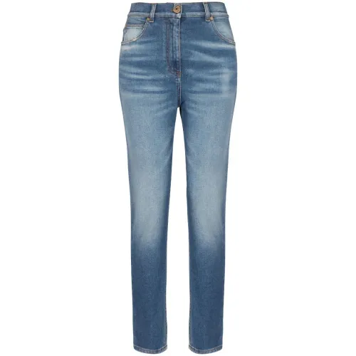 Balmain , Blue Slim Skinny Jeans Women Casual ,Blue female, Sizes: