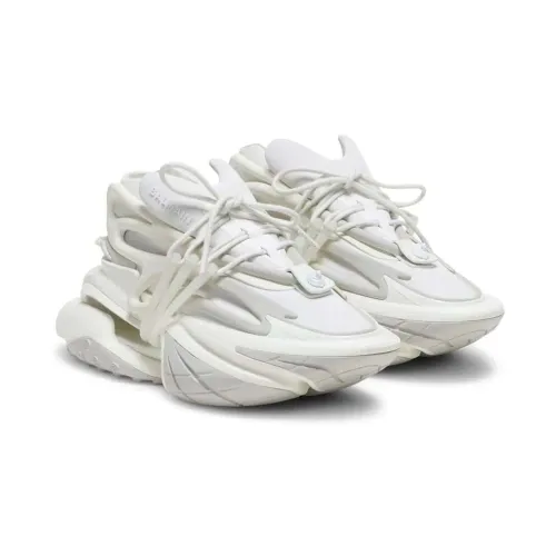 Balmain , Chunky Unicorn Sneakers with Rubber Sole ,White female, Sizes: