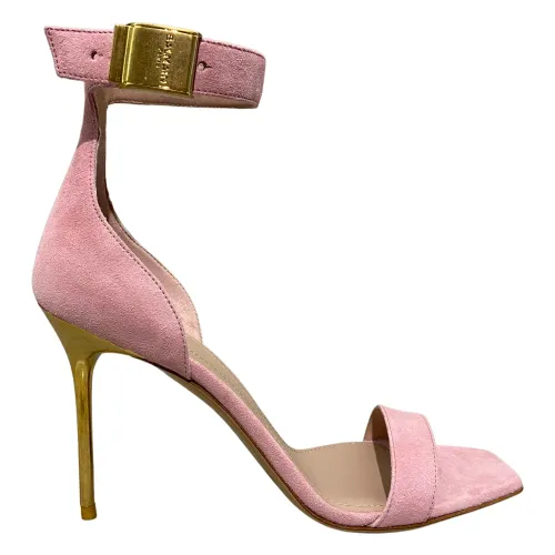 Balmain , Elevate Your Style with High Heel Sandals ,Pink female, Sizes: