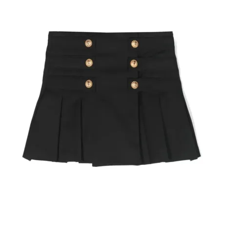 Balmain , Girl's Clothing Skirts Black Ss24 ,Black female, Sizes: