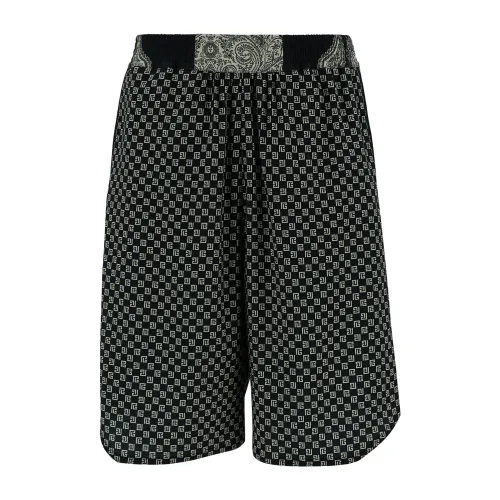 Balmain , Grey Paisley Boxer Shorts ,Gray male, Sizes: