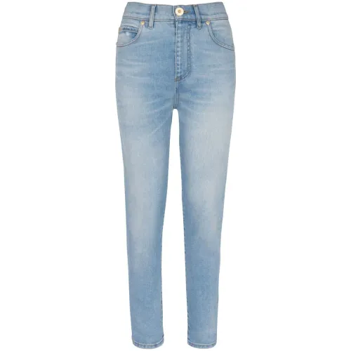 Balmain , Hw 5 pkts vintage slim jeans ,Blue female, Sizes: