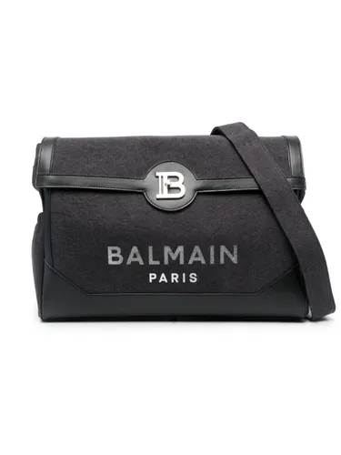 Balmain Kids logo-print changing bag - Grey