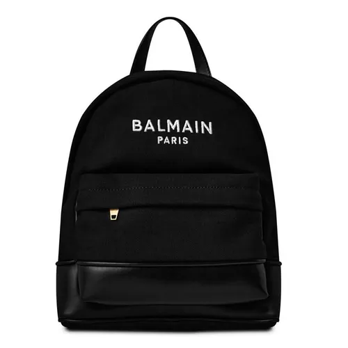 BALMAIN Logo Embroidered Backpack Juniors - Black