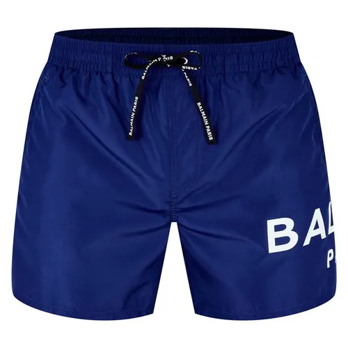 BALMAIN Logo Swim Shorts - Blue