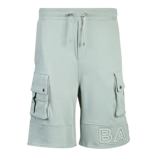 Balmain , Mens Clothing Shorts Green Ss23 ,Green male, Sizes: