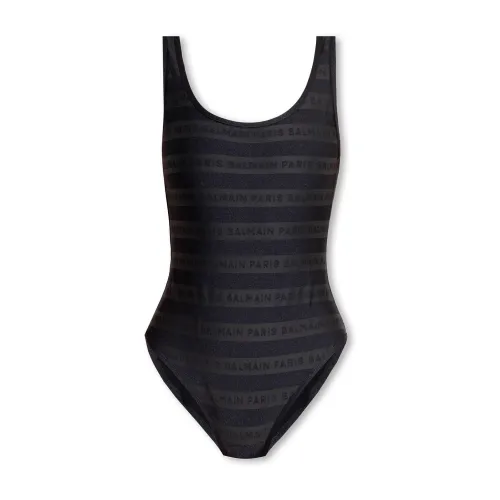 Balmain , One-piece swimsuit ,Black female, Sizes: