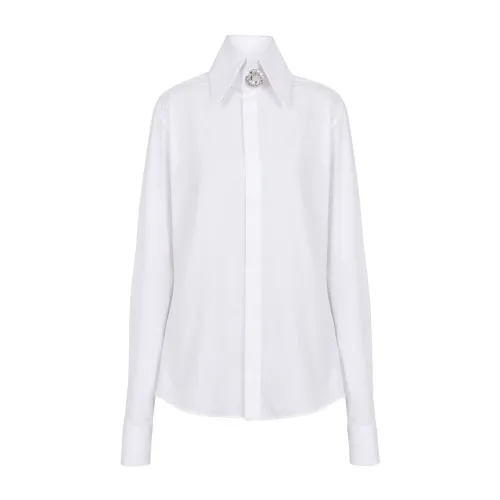 Balmain , Poplin shirt ,White female, Sizes: