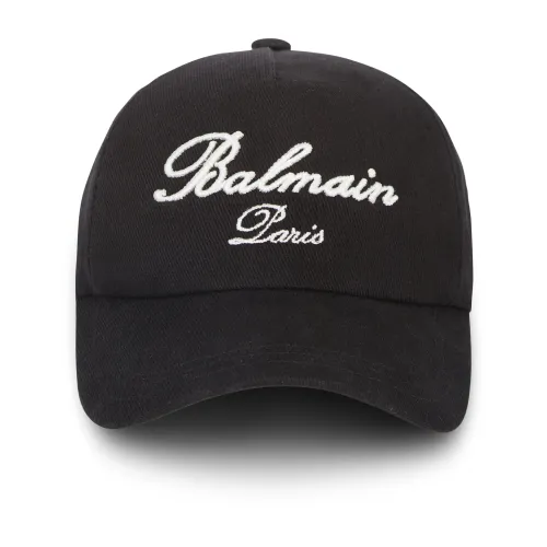 Balmain , Signature cap ,Black male, Sizes: ONE
