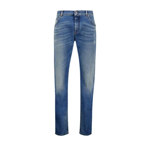 Balmain , Slim-Fit Denim Jeans ,Blue male, Sizes: