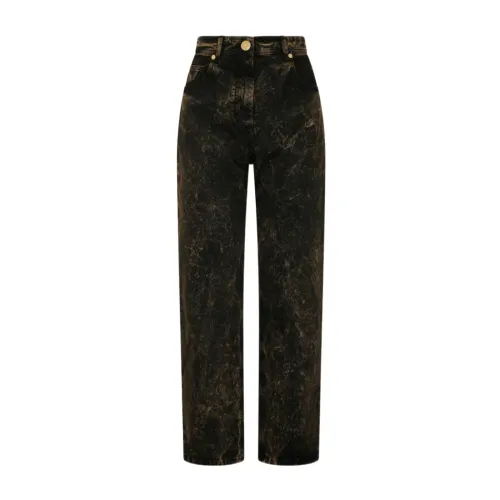 Balmain , Straight Jeans Lavado Upgrade Collection ,Brown female, Sizes: