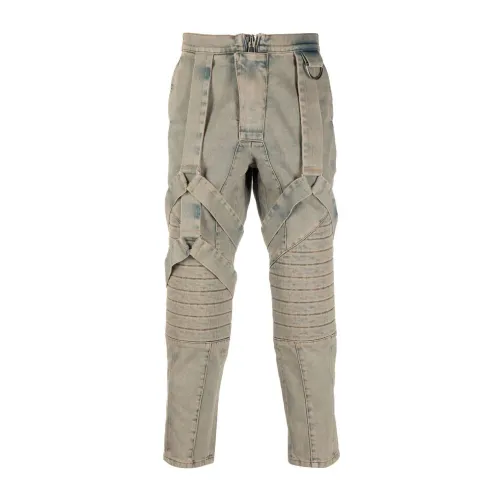 Balmain , Strap Design Slim Fit Jeans ,Multicolor male, Sizes: