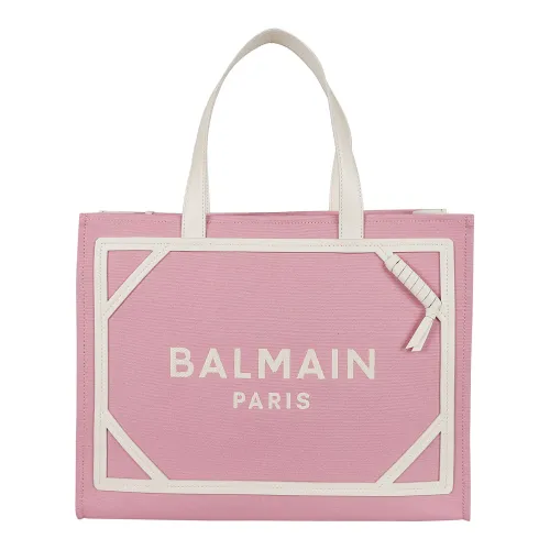 Balmain , Women's Bags Shopper Pink & Purple Ss24 ,Pink female, Sizes: ONE SIZE