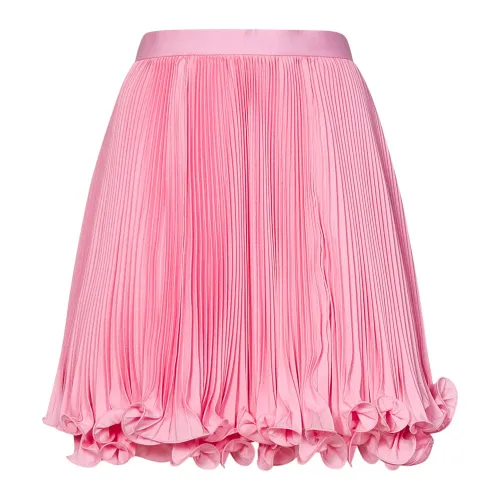 Balmain , Womens Clothing Skirts Pink Ss24 ,Pink female, Sizes: