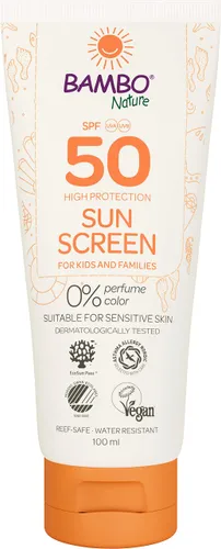 Bambo Nature Sun Cream | 100ml | Factor 50 Kids Sun Cream |