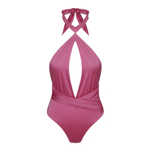 Baobab Collection , Baobab Nina halterneck swimsuit ,Pink female, Sizes: