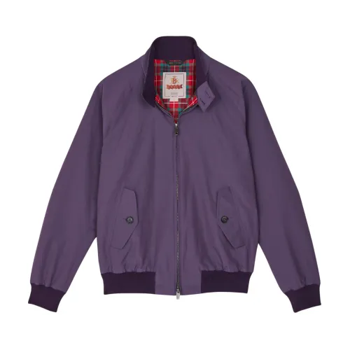 Baracuta , Military Green Cotton Blend Jacket ,Purple female, Sizes: