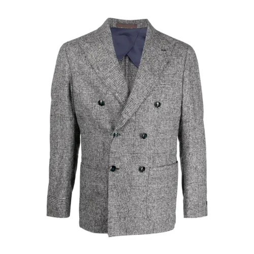 Barba , Grey Outerwear for Men Aw23 ,Gray male, Sizes: