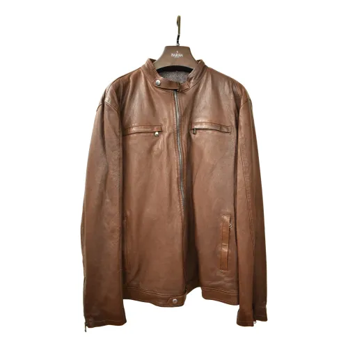 Barba , Men`s Clothing Jacket Coat Brandy Aw22 ,Brown male, Sizes: