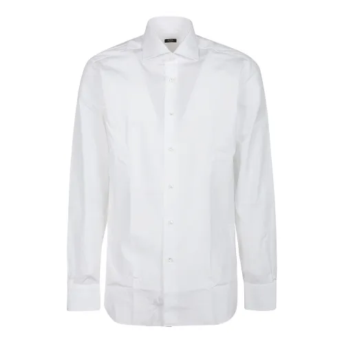 Barba Napoli , White Neck Shirt ,White male, Sizes: