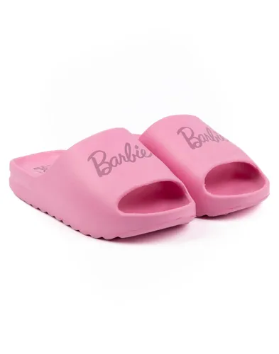 Barbie Girls Sliders | Pink Moulded Ridge Bottom Sandals