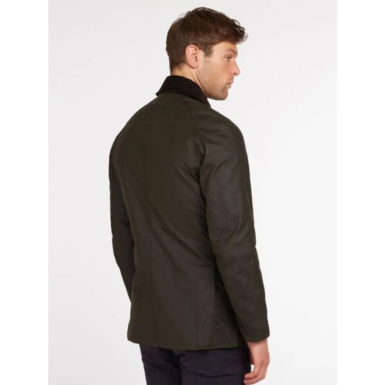 Barbour Ashby Waxed Cotton Field Jacket, Olive - Olive - Male