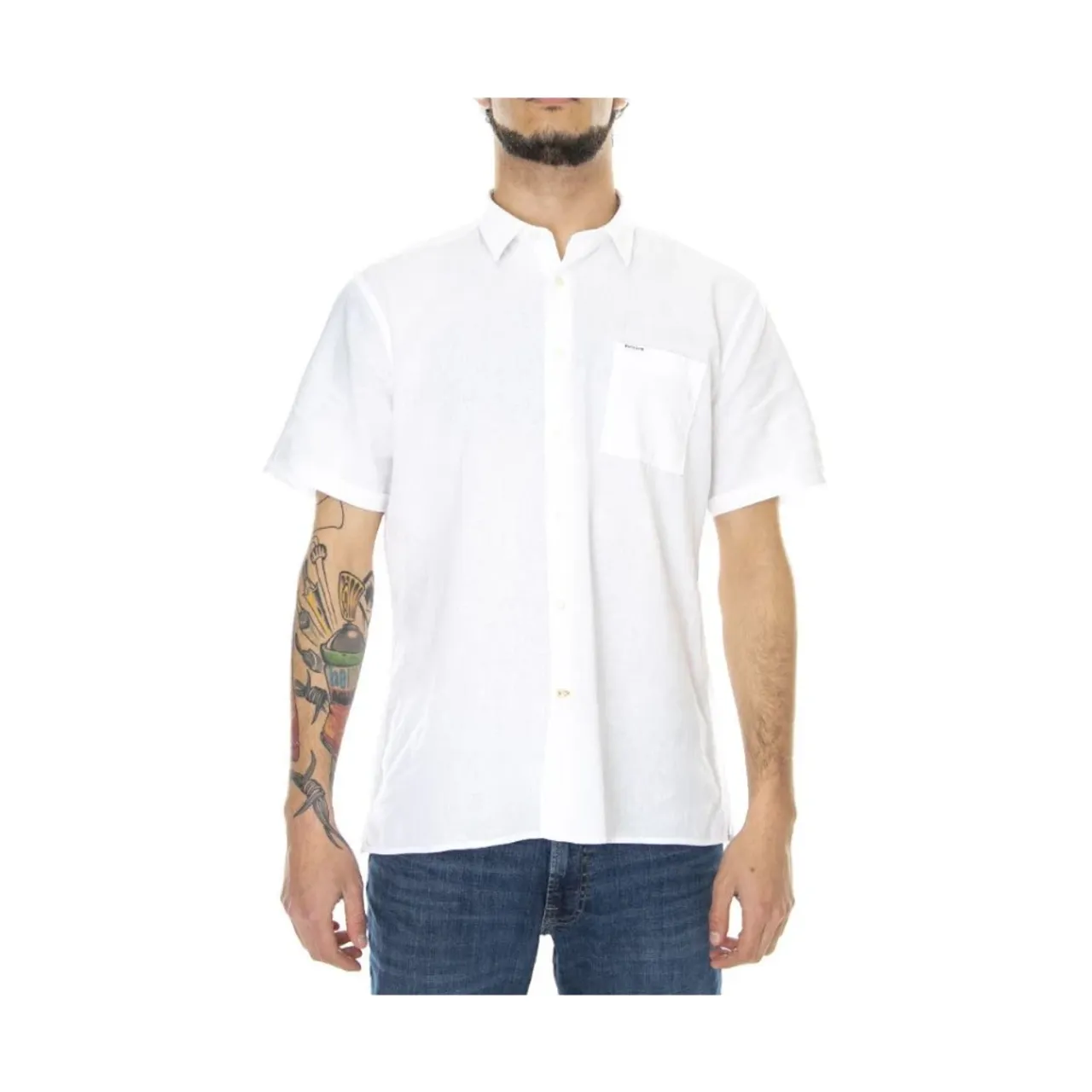 Barbour , Barbour Shirts White ,White male, Sizes: