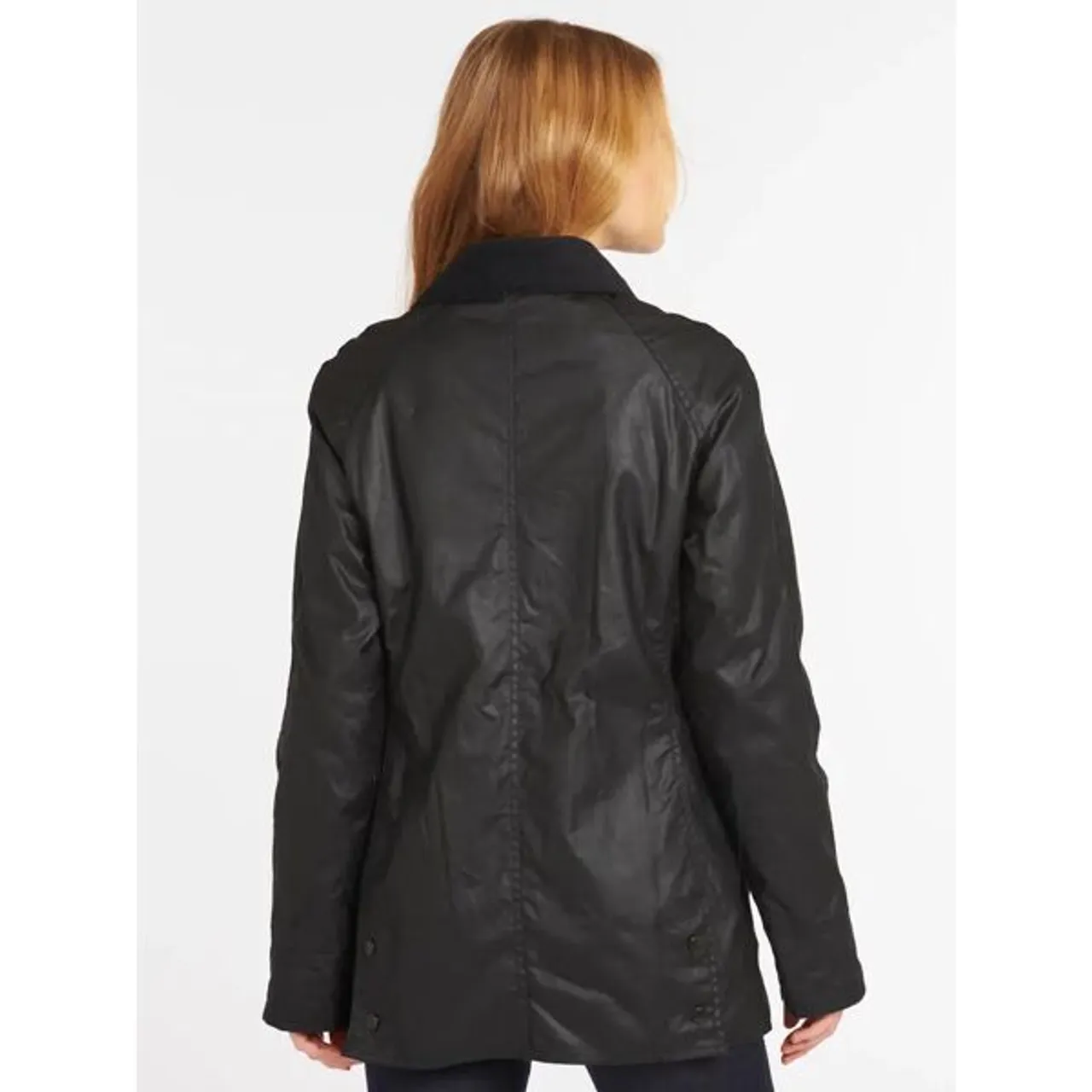 Barbour Bedale Plain Wax Jacket, Black - Black - Female